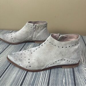 Free People Gray Ankle Boots